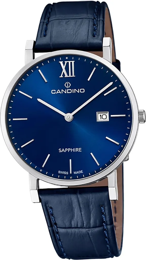 Montre Homme chic bleue Candino pour occasions spéciales et business