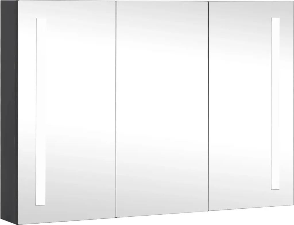 Armoire Miroir 89x62cm LED Salle de Bain - Rangement & Éclairage