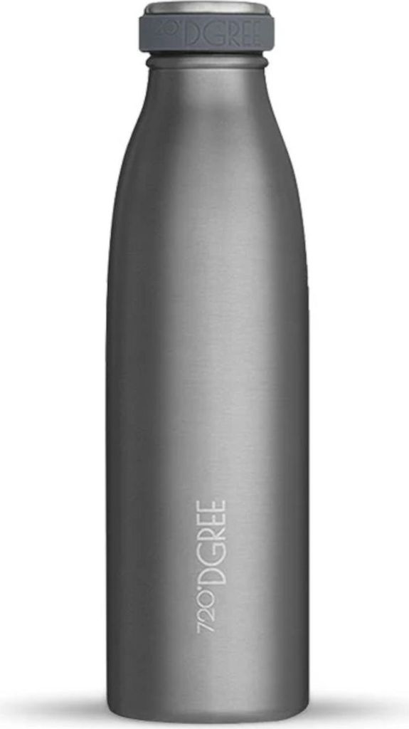 720°DGREE Isolier Trinkflasche milkyBottle Edelstahl stone gray 0,5l