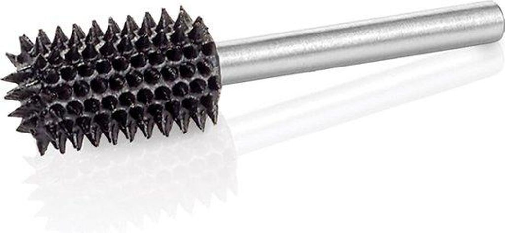 Holzbearbeitungsscheibe - 1/8-Zoll-Schaft - extrem grobe Abrasions-Tungsten-Karbid-Bürste - 1/4-Zoll-Durchmesser - 1/2-Zoll-Länge - CX-14-EC-Satz