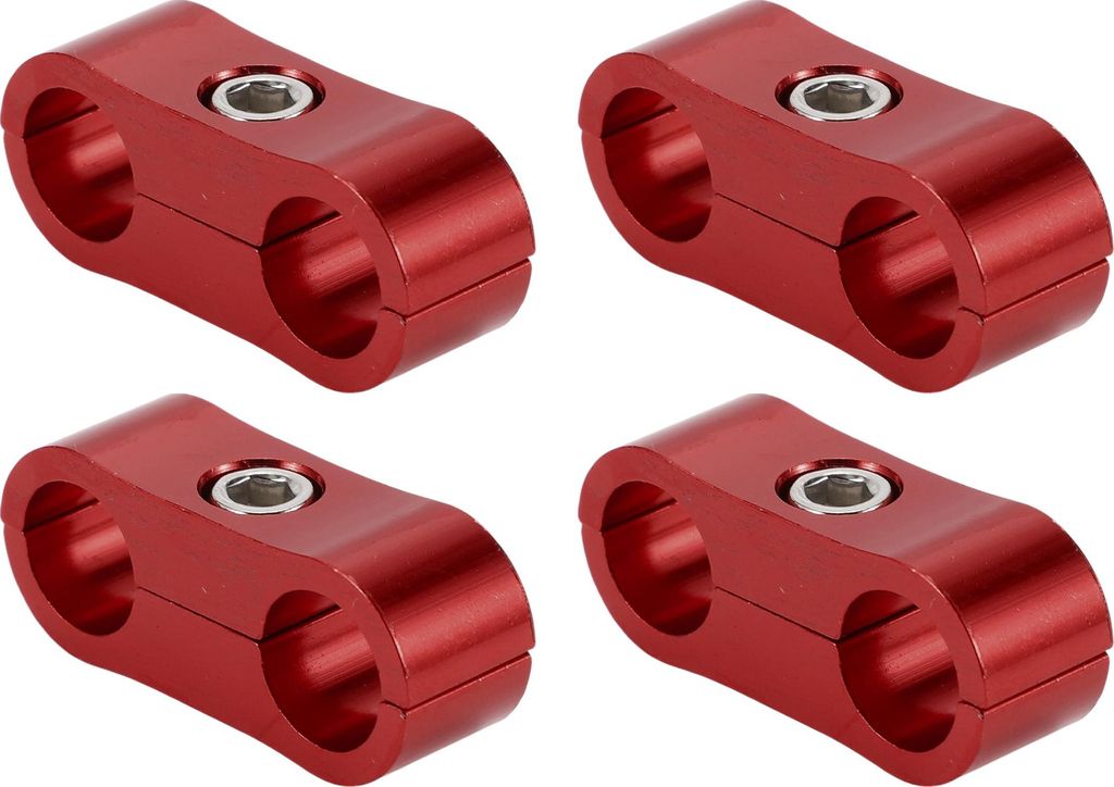 Schlauch-Separator-Klemmfitting-Adapter / Rohrleitungsschlauchlinienseparator-Klemmwerkzeug AN4 11mm 4 Stück Rot