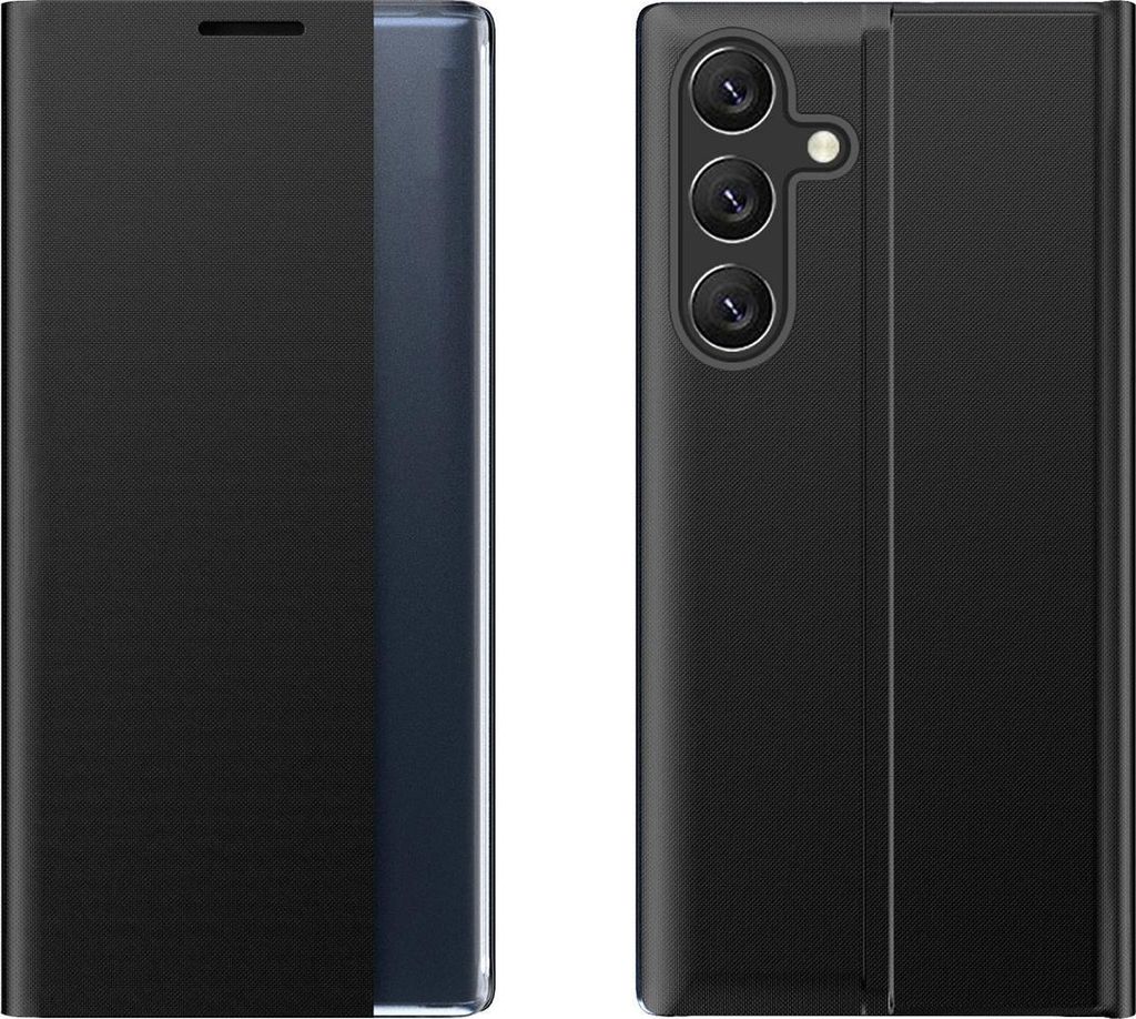 Neues Sleep Case mit Klappe und Standfunktion für Samsung Galaxy A26 - Schwarz