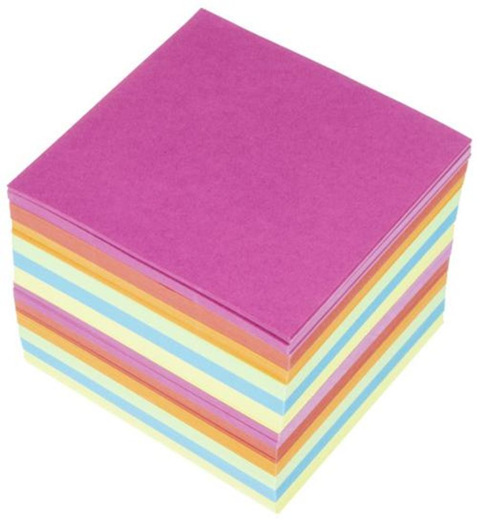 kangaro Zettelboxeinlagen 90 x 90 mm 700 Blatt sortiert Produktbild 