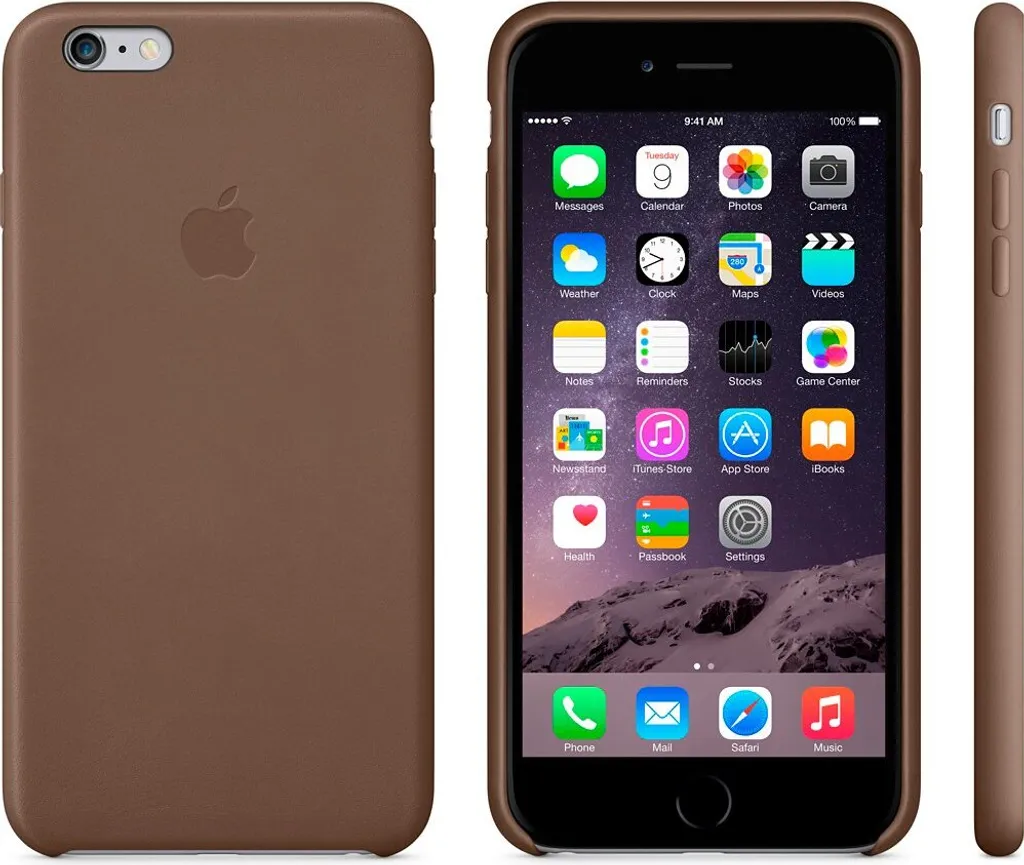 Cover Apple iPhone 6 Pelle Olive Brown MGR22ZM/A Originale Slim