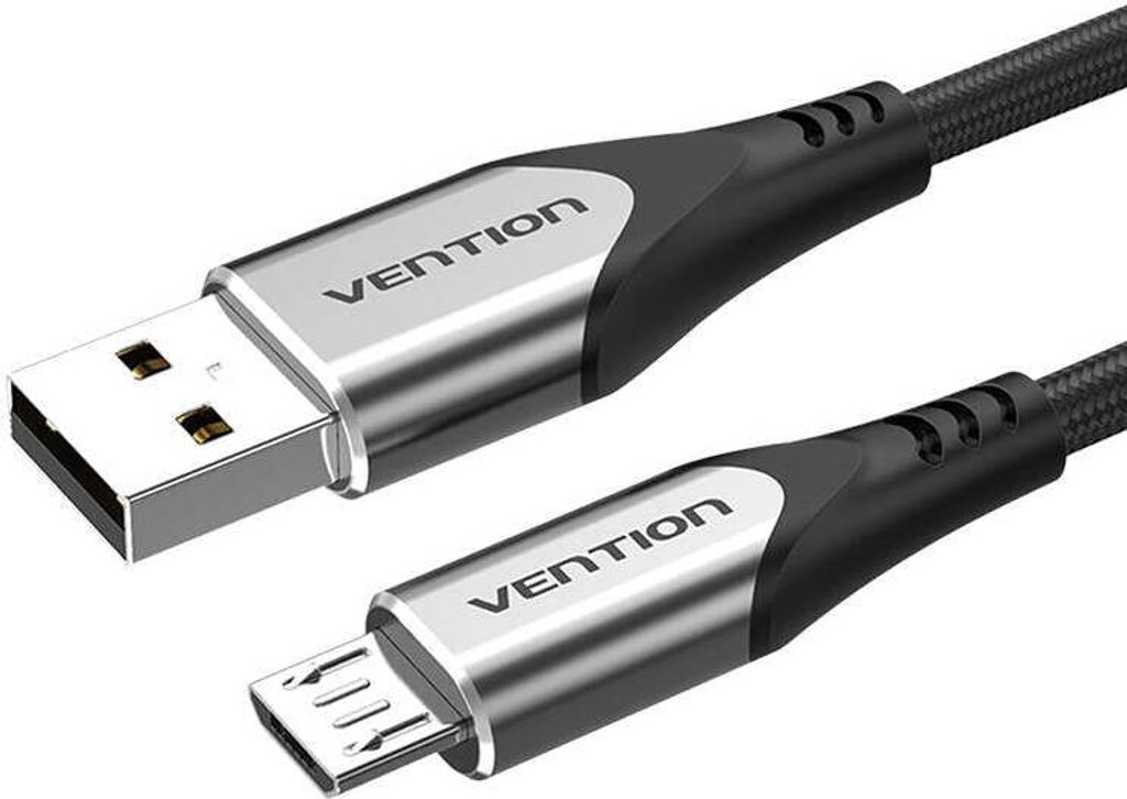 Vention COAHG-Kabel, USB-A 2.0 auf Micro-B, 3A, 1,5 m, grau