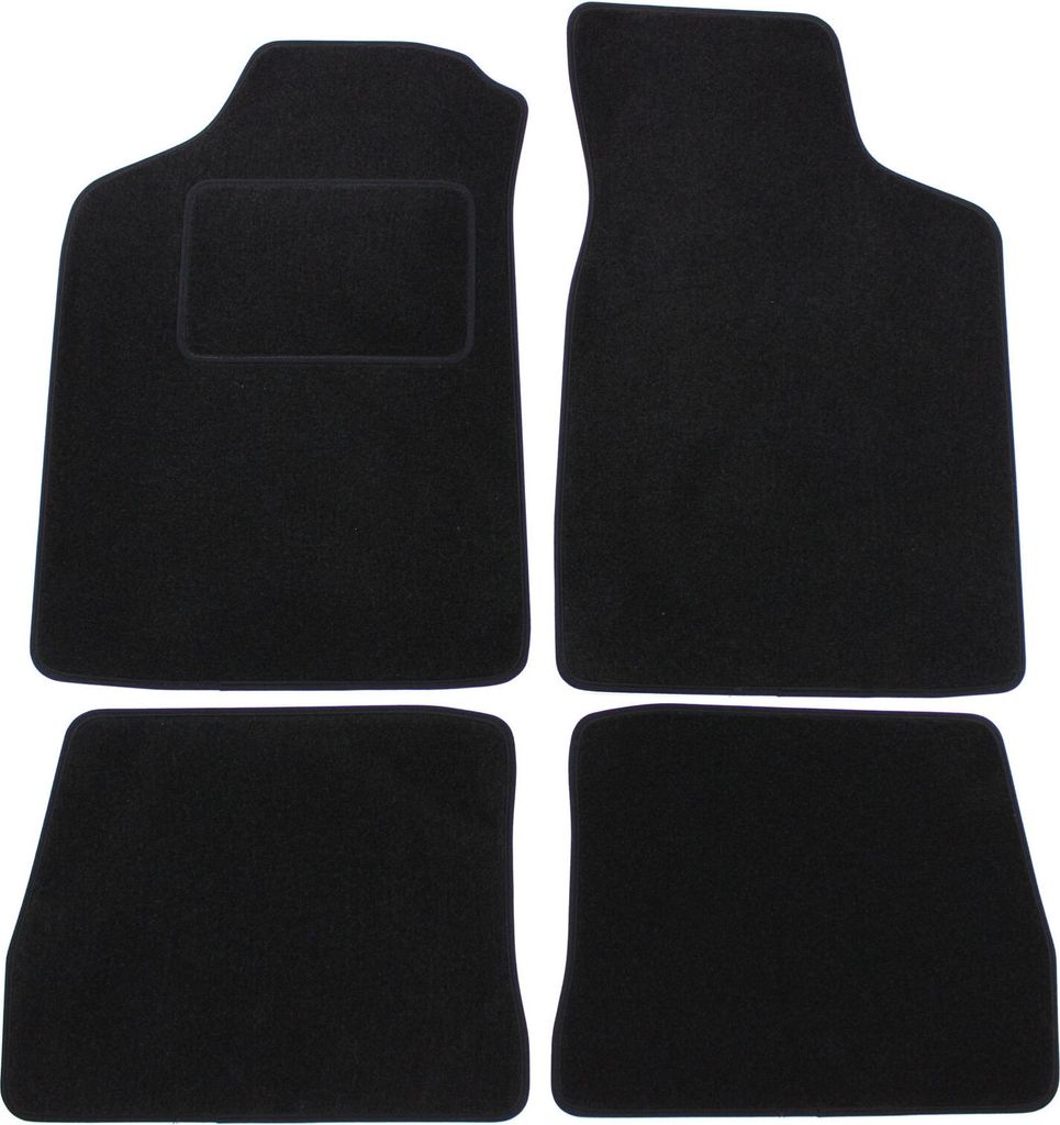 Tapis De Sol Noir Velours Pour Citroen Saxo 1996-2004 4pcs, Image du produit 