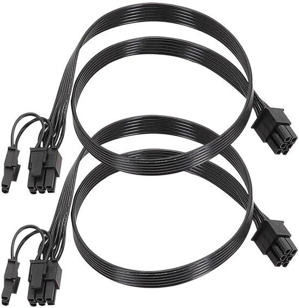Câble extension 60cm pour GPU 6 broches vers 8 broches montage PC