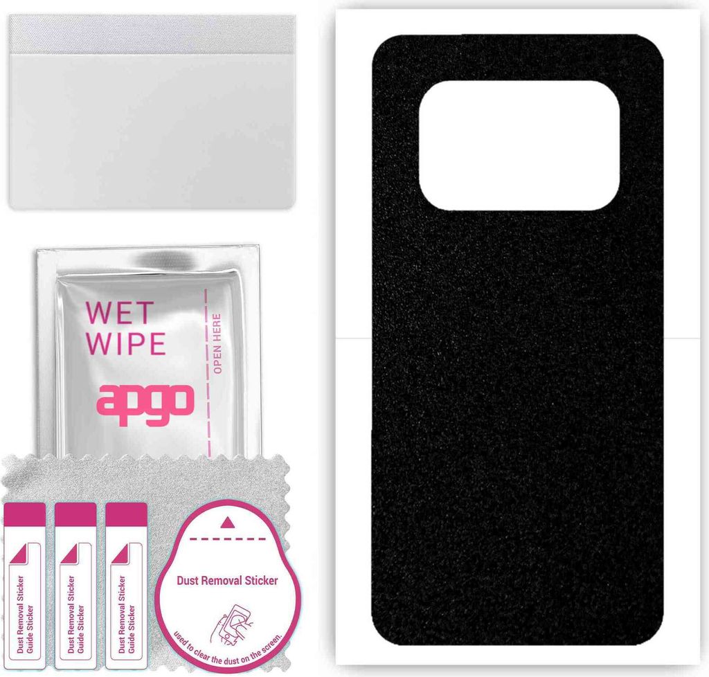 apgo Rückseite Schutzfolie, Skin, kompatibel mit Ulefone Armor 25T Pro, Hinten Displayschutzfolie aus Vinylfolie, kratzfest, einfache Montage - Ma...