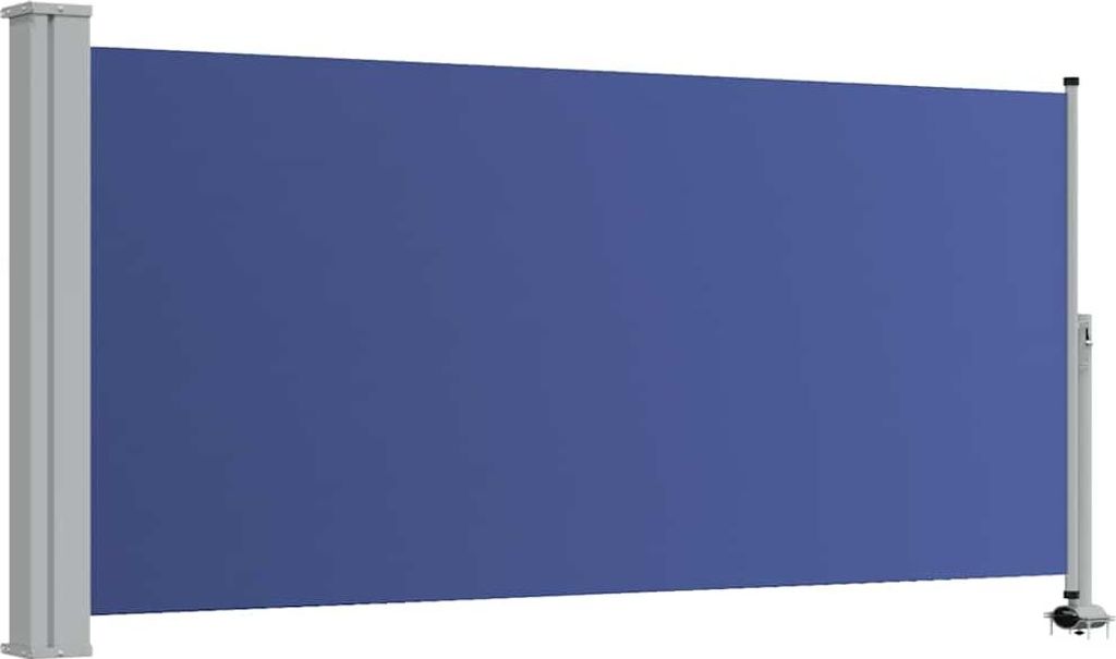vidaXL Ausziehbare Seitenmarkise 120x300 cm Blau