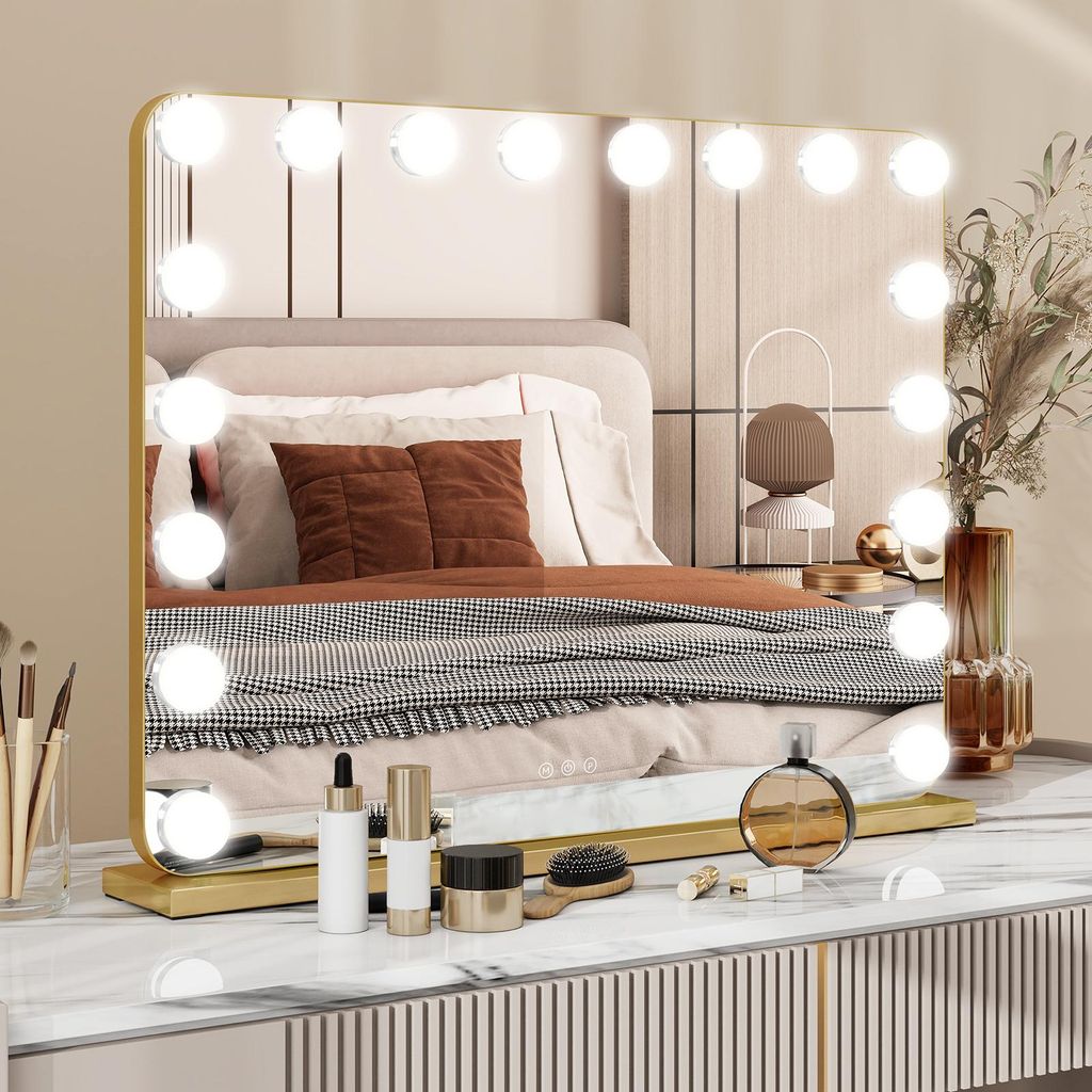 Puluomis cosmetische spiegel, make-upspiegel, 80x60 cm, Productafbeelding 