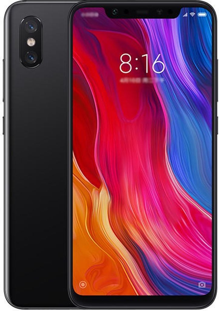 Xiaomi Mi 8, LTE, Dual Sim, 64GB, Farbe: Schwarz Produktbild 