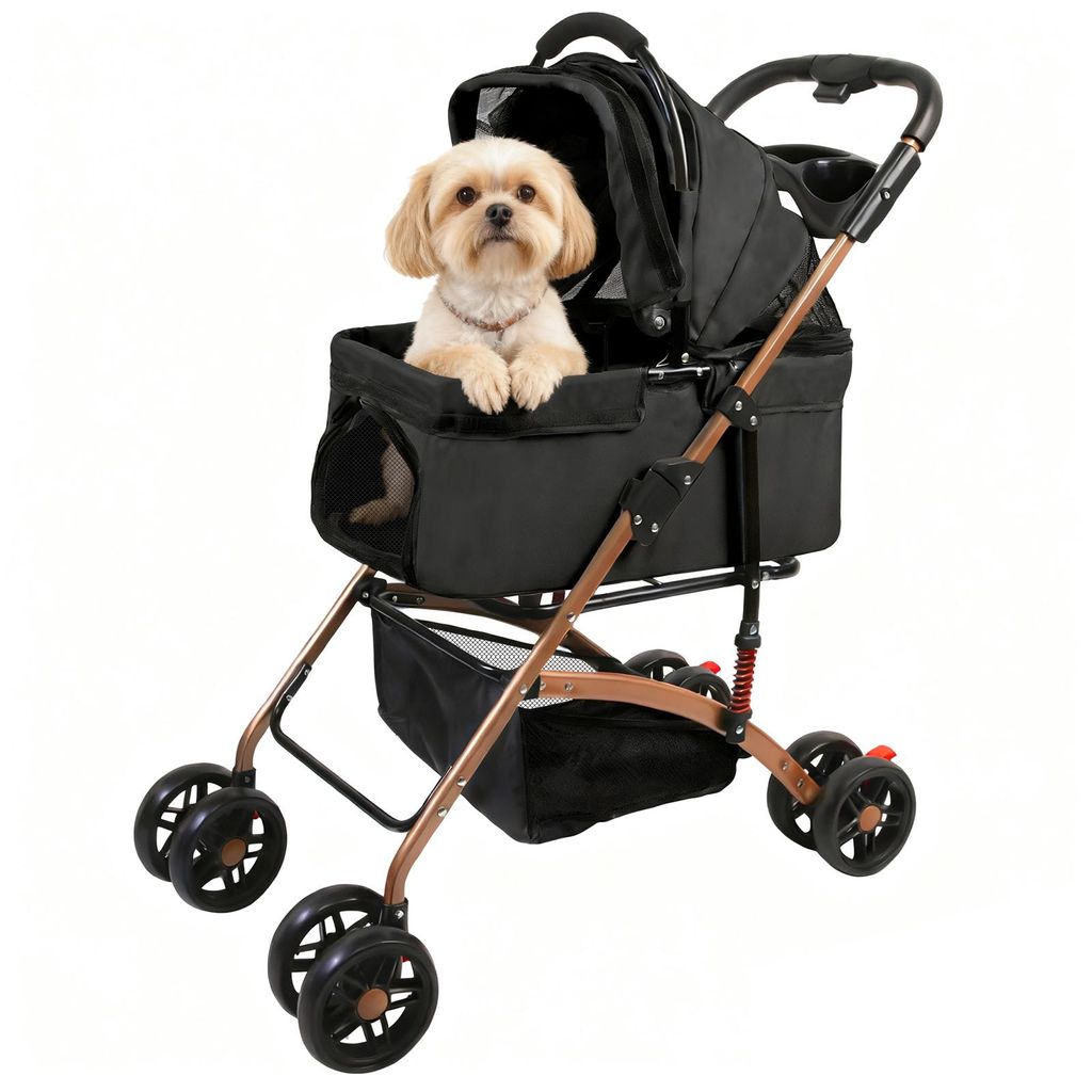 Hundewagen Hundebuggy klappbar für Hunde & Katzen bis 20 kg Produktbild 