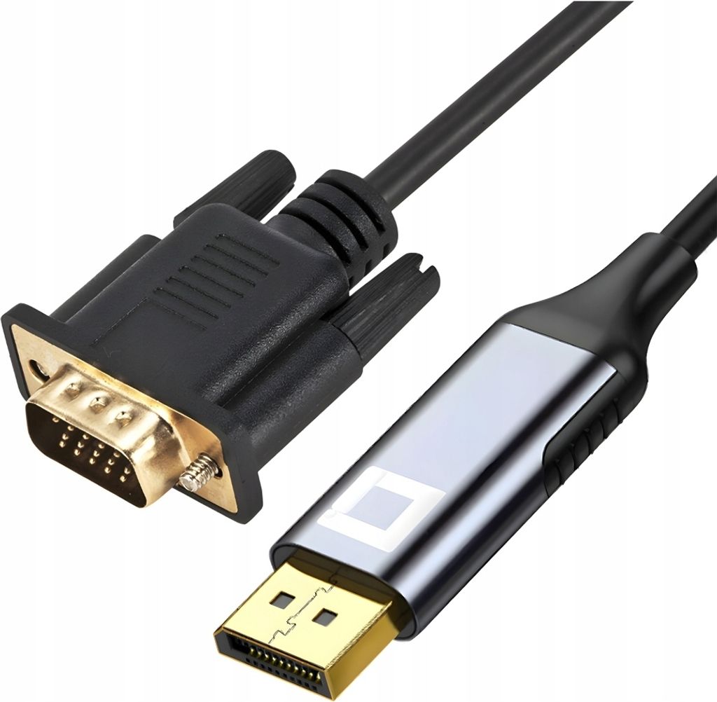 Co2 Kábel Displayport Vga Adaptér Konvertor Full Hd 60Hz 2M Obrázok produktu 