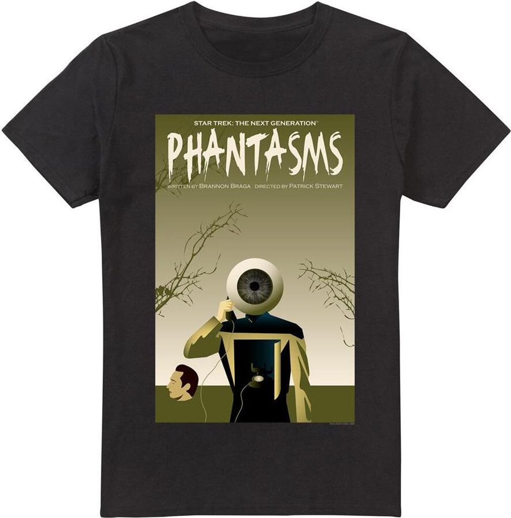 Star Trek - "The Next Generation Season 7 Episode 6" T-Shirt für Herren TV5463 (3XL) (Schwarz)