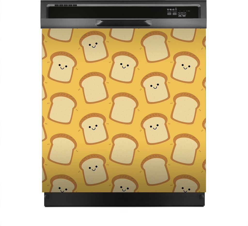Magnete Dekorative 60x60 cm Küche Magnetmatte Spülmaschine - Scheibe Brot