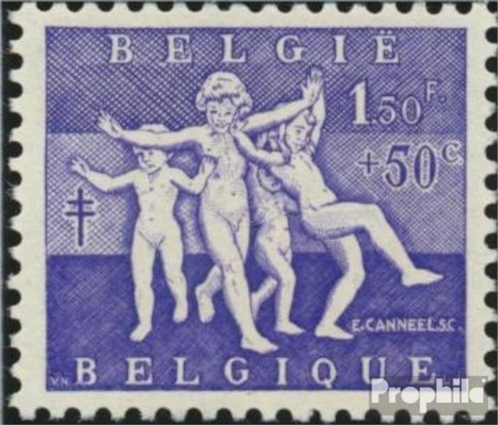 Briefmarken Belgien 1955 Mi 1031 postfrisch Tuberkulose Produktbild 