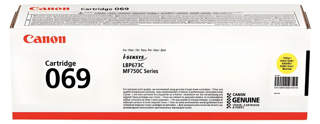 Canon originální toner Cartridge 069 Y žlutý, MF752Cdw, Obrázek produktu 
