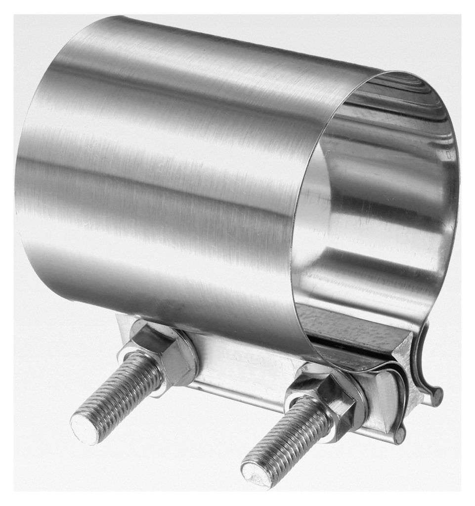 Auspuffschelle 2,76 Zoll Edelstahl Überlappungsverbindung für Auspuffrohre mit M10x55 Schrauben