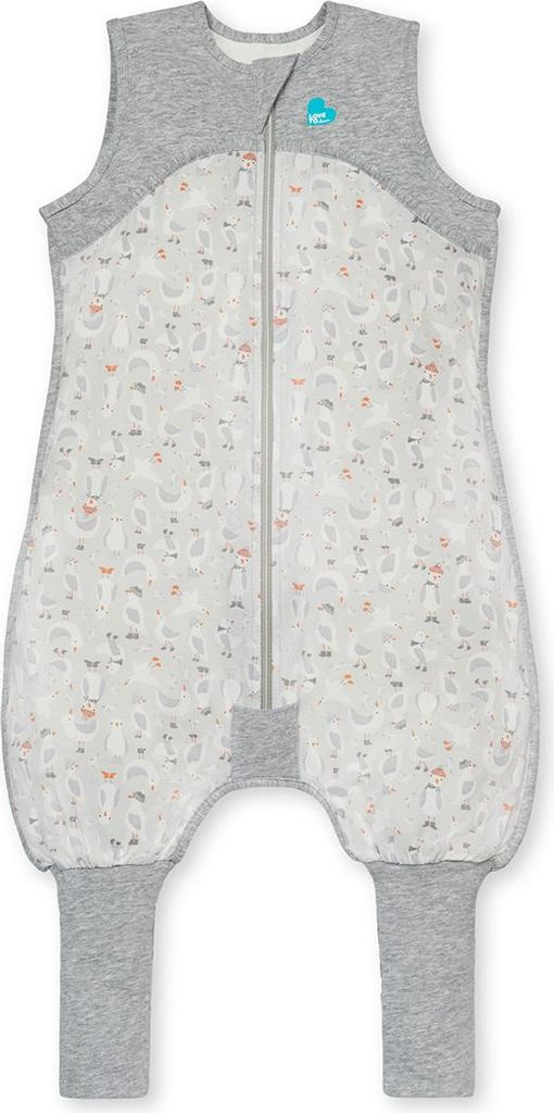 Love to Dream Schlafanzug Baumwolle Grau Möwen, 0,2T (24-36 Monate)