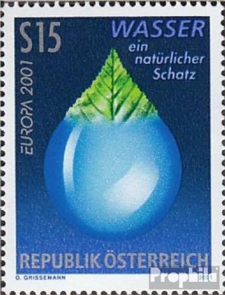 Briefmarken Österreich 2001 Mi 2344 (kompl.Ausg.) postfrisch Wasser