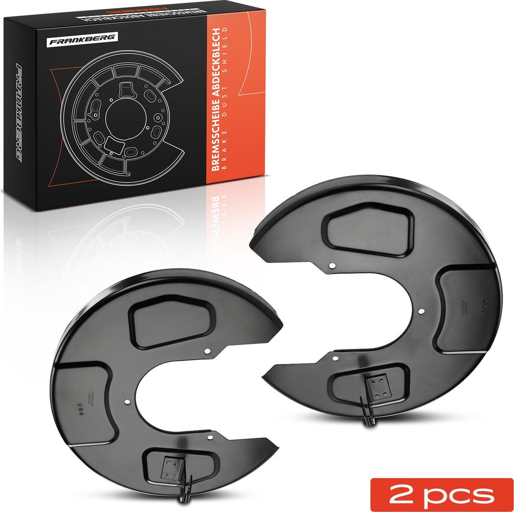 Frankberg 2x Ankerblech Bremsscheibe Hinterachse Beidseitig für VW Sharan 7M6 7M8 7M9 Ford Galaxy WGR Seat