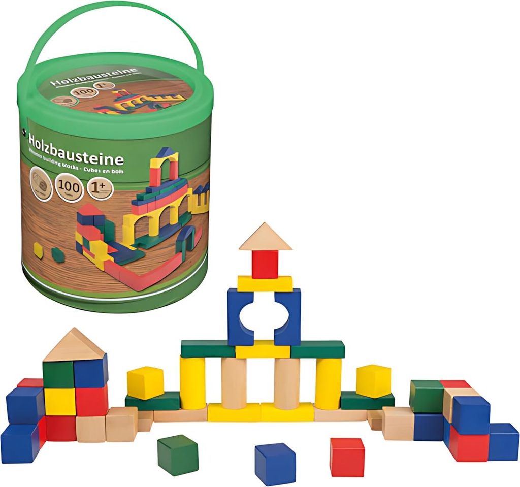 Idena Holzbausteine 100er 4002372086367 Produktbild 