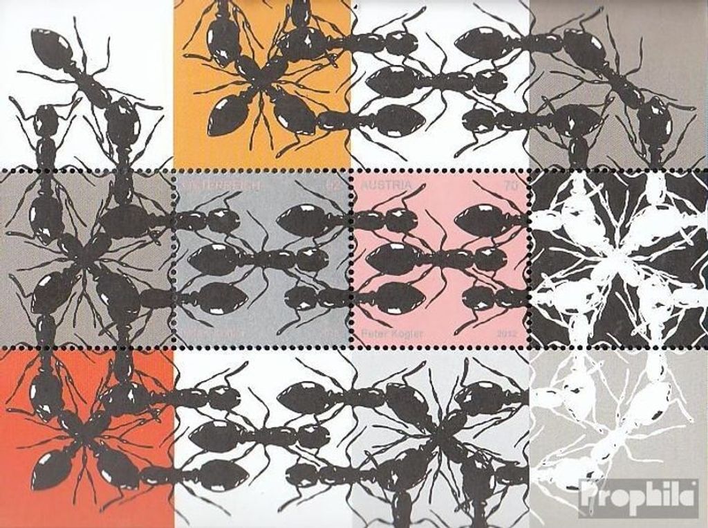 Briefmarken Österreich 2012 Mi Block71 (kompl.Ausg.) postfrisch Kunst