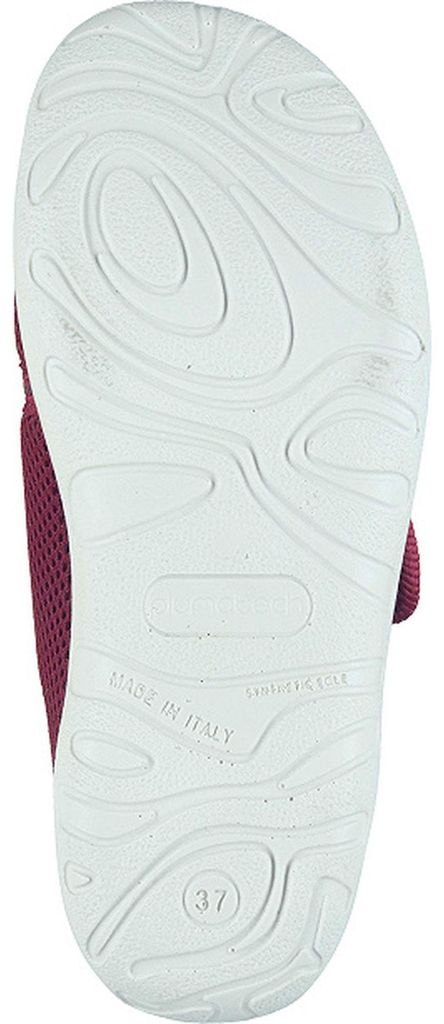 Fly Flot Damen Pantoffel Hausschuh Mesh breiter Klett 320308, Größe:38 EU, Farbe:Rot