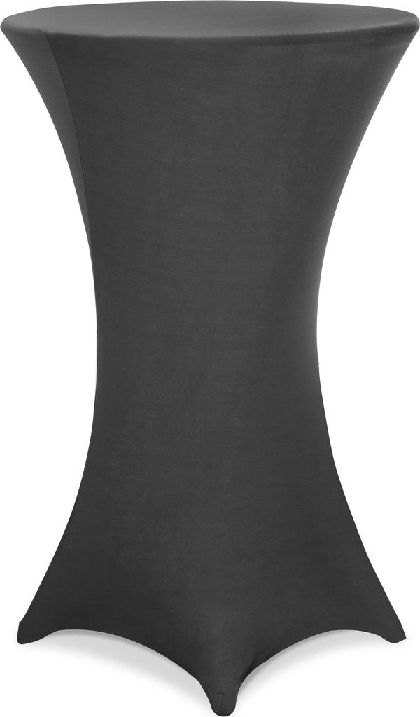 Cocktailtischdecke, Anthrazit, 60 cm Durchmesser