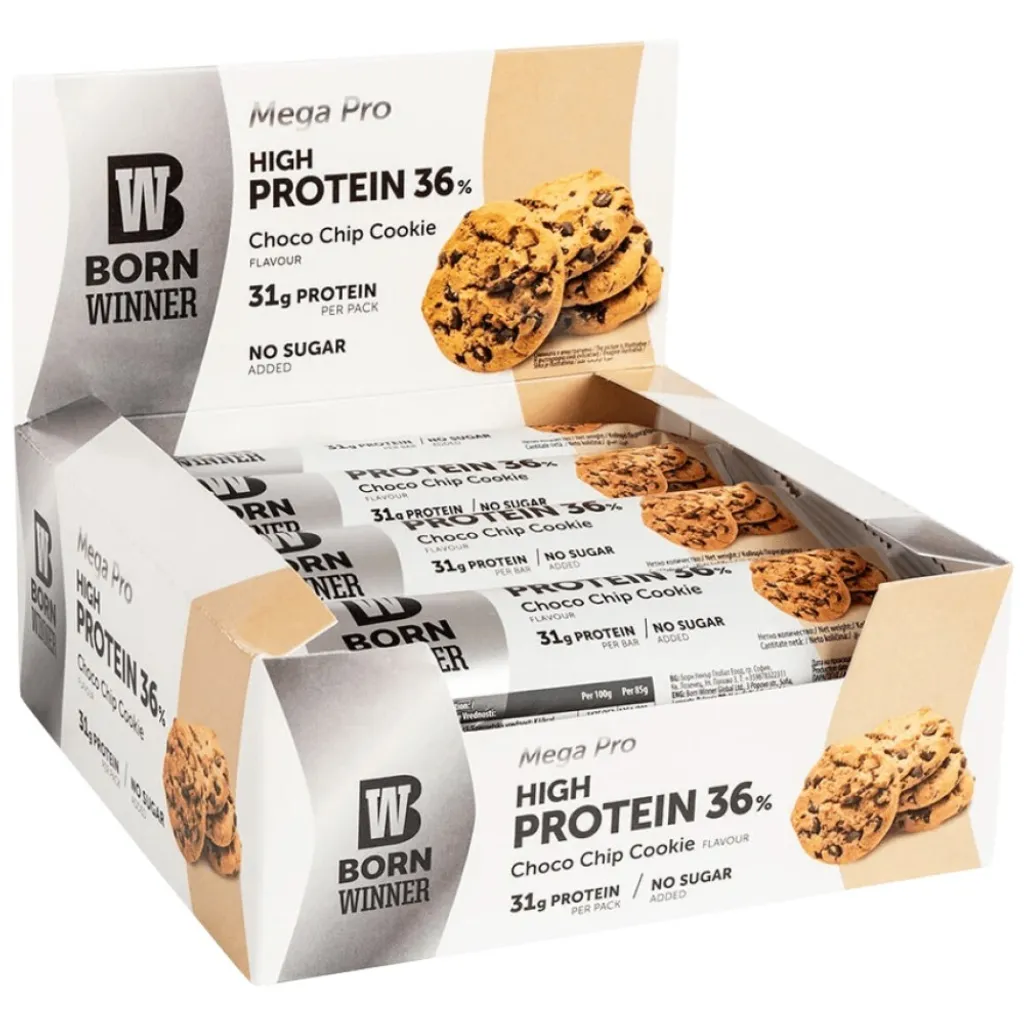 Barre protéinée Born Winner Mega Pro 36 au chocolat et caramel 95g