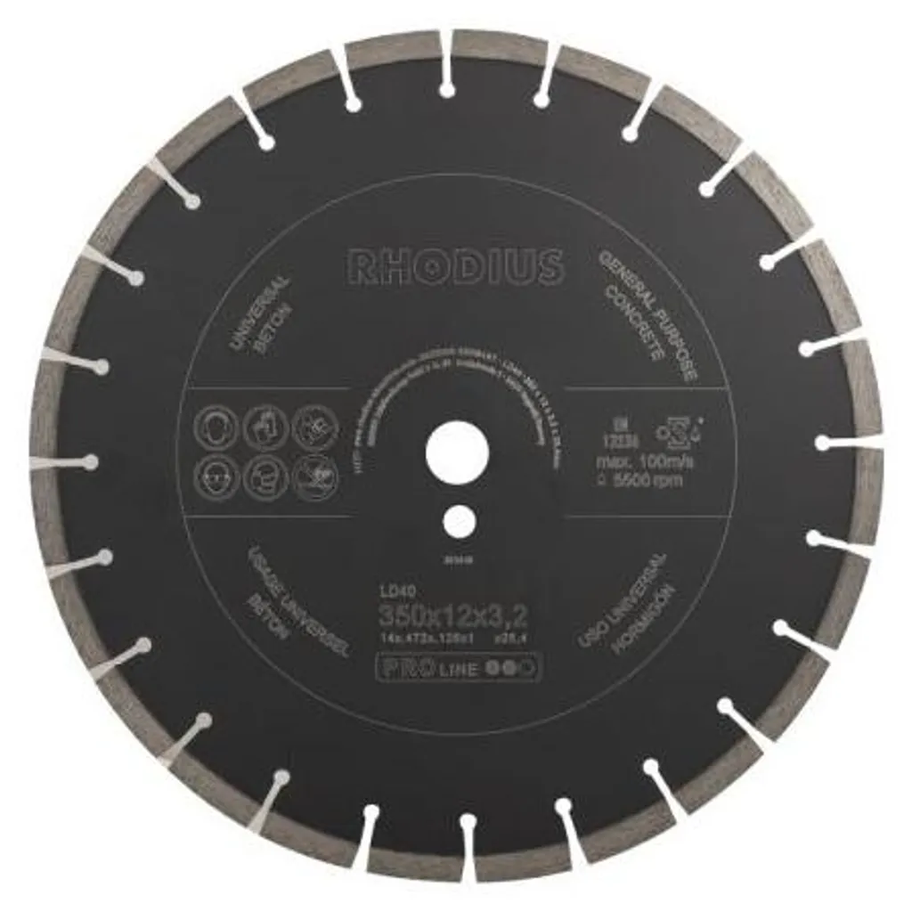 Disque Diamant 350mm Proline LD 40 pour Pierre Dure - 303438