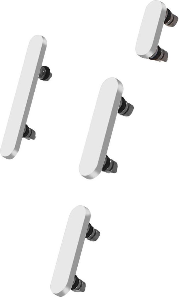 Clappio, Power- und Lautstärketasten für iPhone 16 Pro Max, Weiß