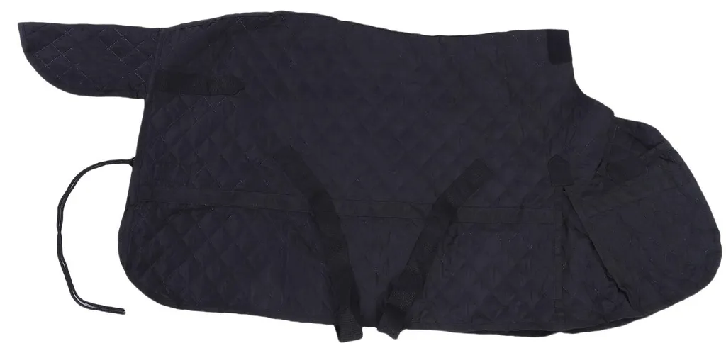 Couverture d'hiver chevaux pour le paddock, noire et ultra-confort