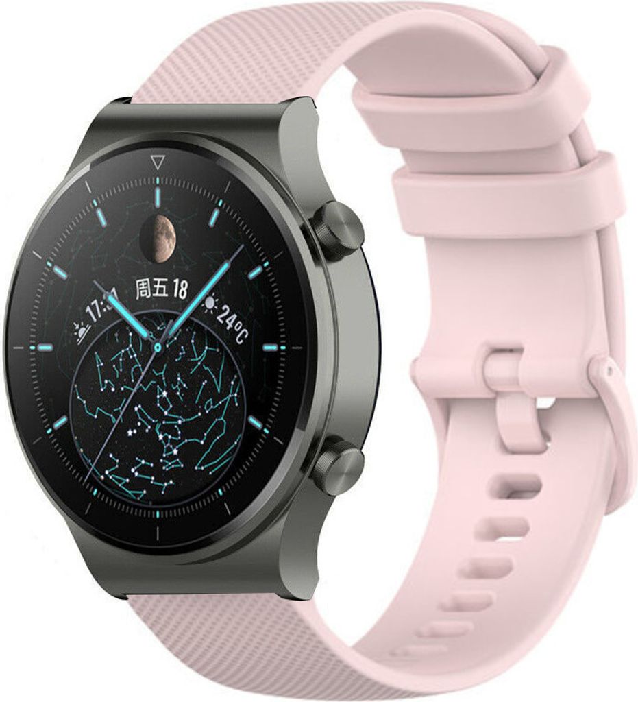 Strap-it Huawei Watch GT 2 Pro Luxus-Silikonarmband (Rosa)