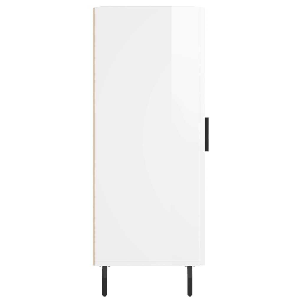 vidaXL Kredens biały wysoki połysk 34,5x34x90 cm materiał Zdjęcie produktu 7
