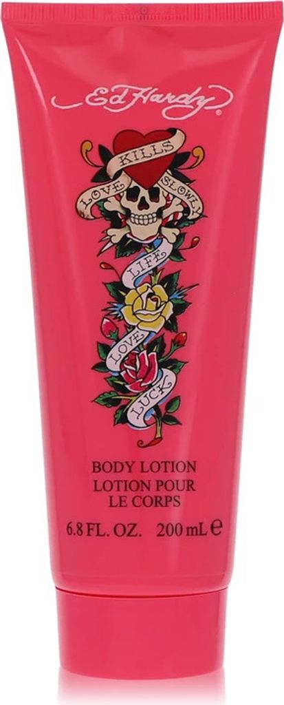 Ed Hardy Bodylotion für die tägliche Anwendung, spendet intensive Feuchtigkeit, 200 ml