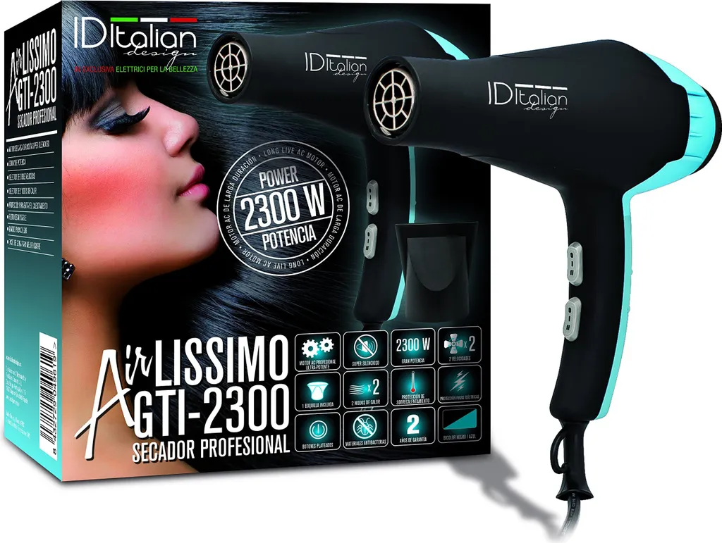 Sèche-cheveux AIRLISSIMO GTI 2300 anti-frisottis pour cheveux disciplinés