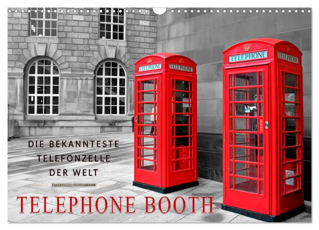 Die bekannteste Telefonzelle der Welt - Telephone Booth (Wandkalender 2027 DIN A3 quer), CALVENDO Monatskalender
