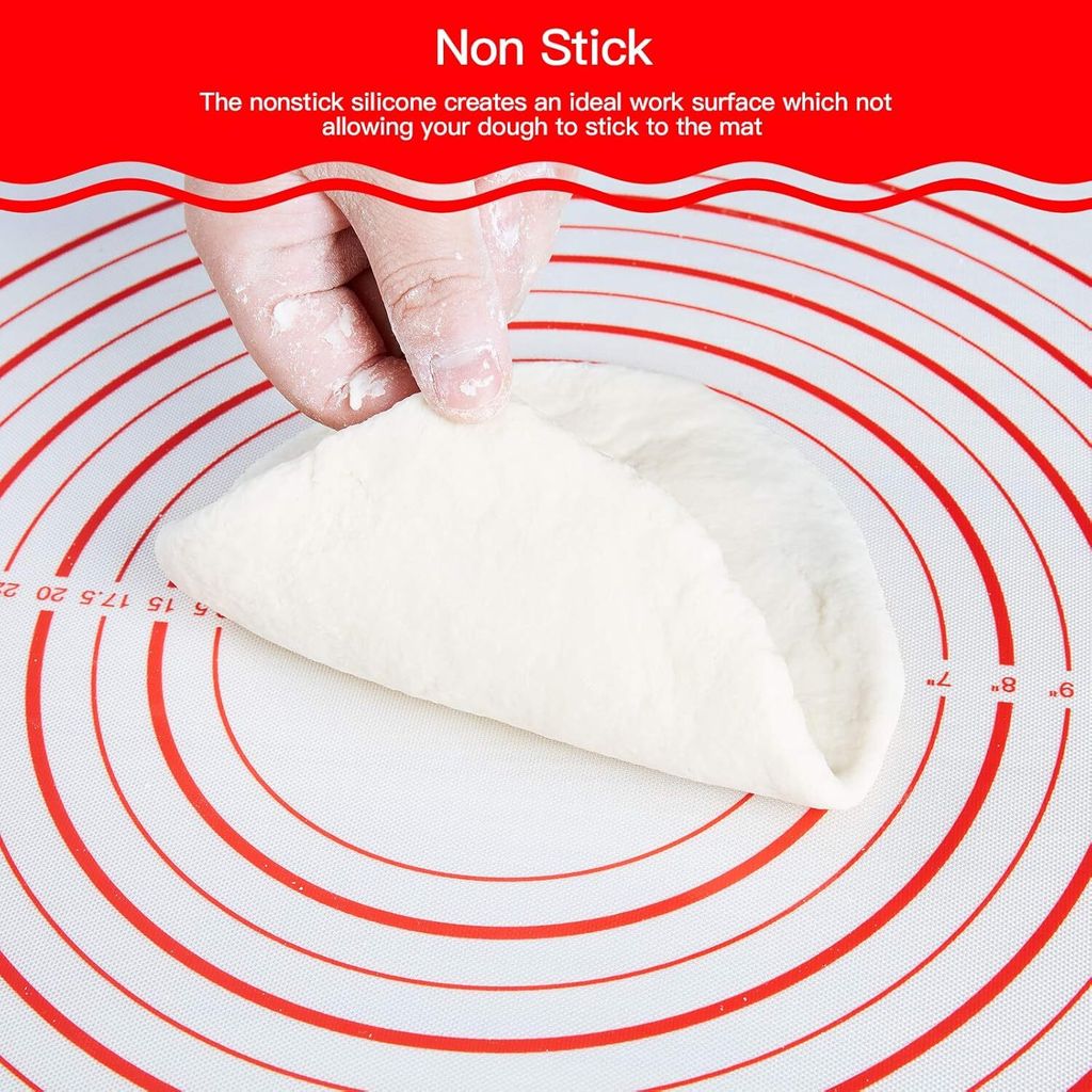 ANQFZQE Backmatte Aus Silikon 70x50 Cm – Antihaft, Rutschfest, Hitzebeständig (-40°C Bis 230°C) Mit Messmarken
