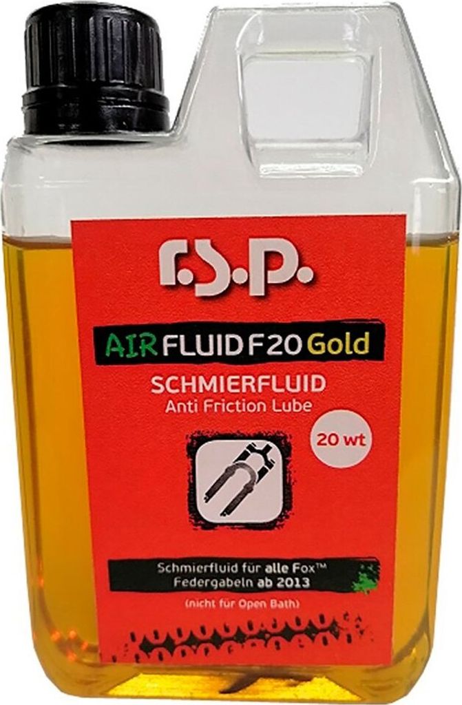 R.s.p Air Fluid F20 Schmiermittel 250ml Gelb Gelb One Size