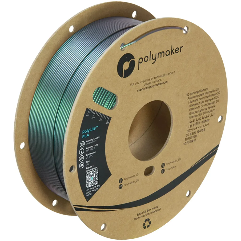 Polymaker PolyLite PLA Starlight Comet 1.75mm 1kg filament 3D précis - 3