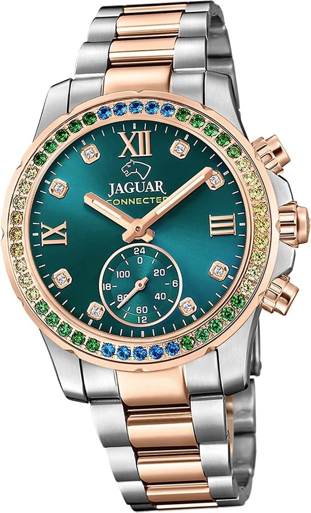 Jaguar Edelstahl Damen Uhr Multifunktion silber rosegold Connected D2UJ981/6