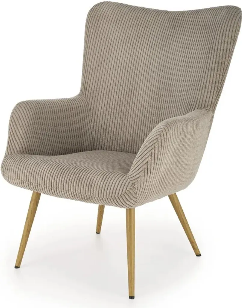 Fauteuil relax gris clair AMARO - Fauteuil de salon moderne et élégant
