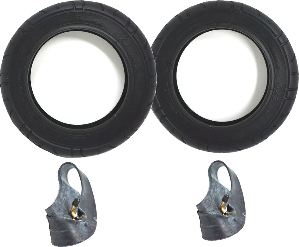2x Set 10" Kinderwagen Reifen + Schlauch 10 x 2 = 54-156