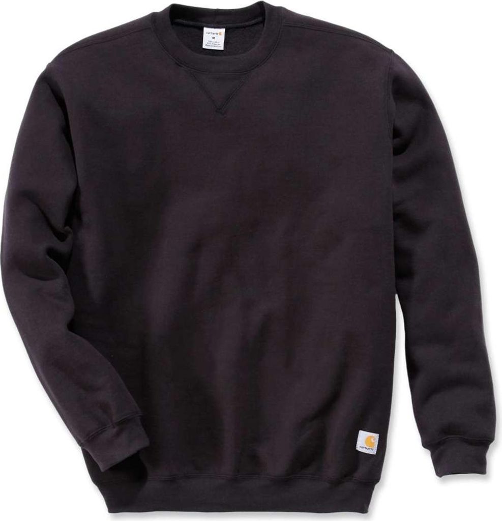CARHARTT Midweight Crewneck Sweatshirt Schwarz T.L - K124-BLK-L