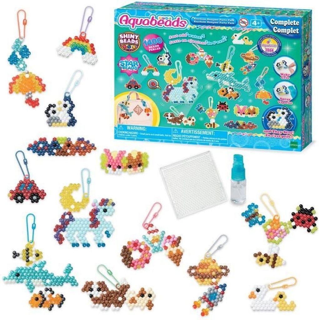 Set creativo, perline portachiavi Party Pack, AQUABEADS Immagine del prodotto 