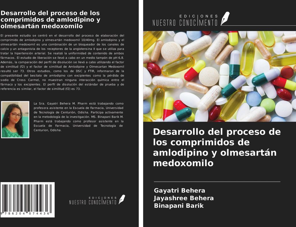 Desarrollo del proceso de los comprimidos de amlodipino y olmesartán medoxomilo