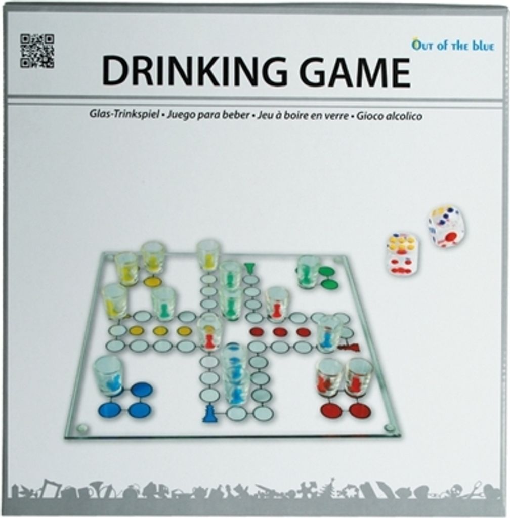 Trinkspiel Ludo Aus Glas | Gesellschaftsspiel Mit Schnapsgläsern Als Spielfiguren