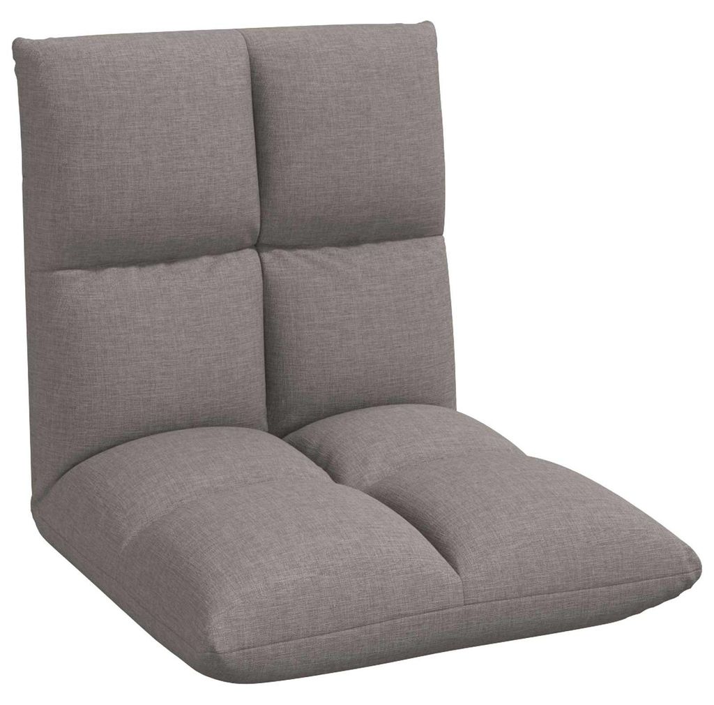Eleganten-Stil Bodenstuhl 1 pc - Relaxsessel 360° drehbar - Liegestuhl bis 150kg - Taupe 50x61x57 cm Stoff - Fernseh- & Relaxsessel - Möbel26