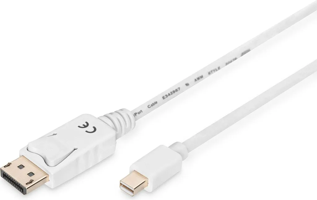 Cavo Digitus Mini DP a DP 2m per Mac e Monitor PC - Bianco - 2